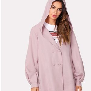 Self Belted PeaCoat with Hood